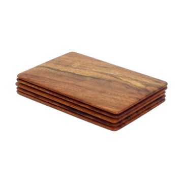 實木牌塊 黑色/棕色 Wood Cutter